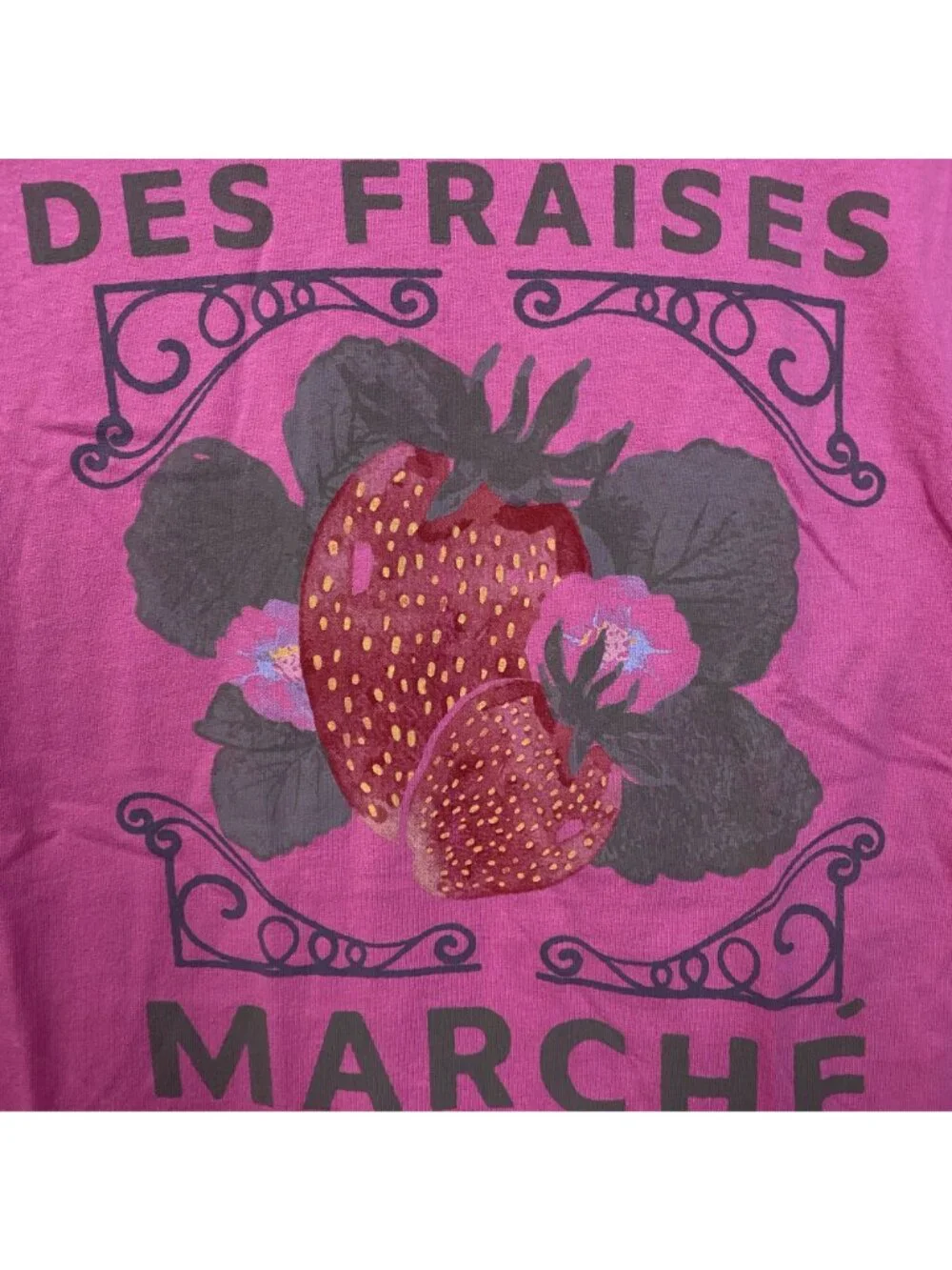 Junk Food Des Fraises Marché Cute Graphic T-Shirt XS